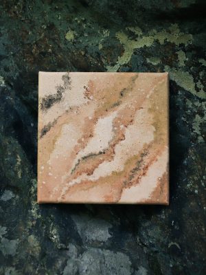 Erdpigmente Malerei auf Leinwand 15x15 Nr.02