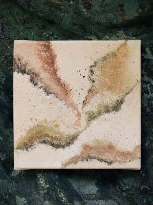 Erdpigmente Malerei auf Leinwand 20x20 Nr.02