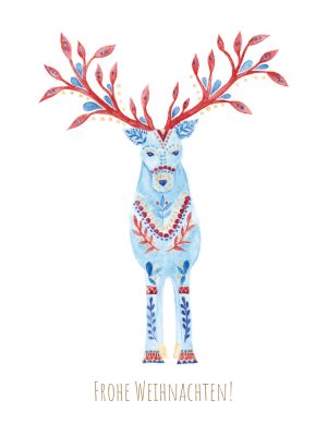 Weihnachts-Postkarte "Nordische Weihnacht"