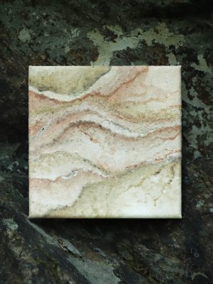 Erdpigmente Malerei auf Leinwand 15x15 Nr.04