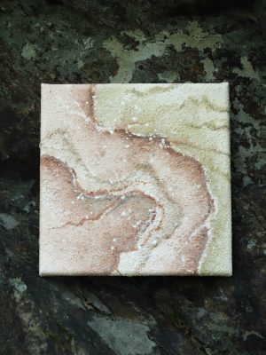Erdpigmente Malerei auf Leinwand 15x15 Nr.05