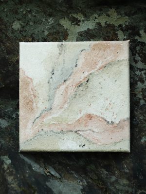 Erdpigmente Malerei auf Leinwand 15x15 Nr.06