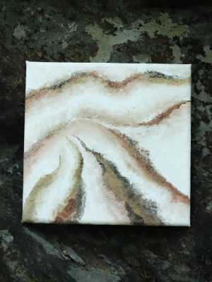 Erdpigmente Malerei auf Leinwand 15x15 Nr.08