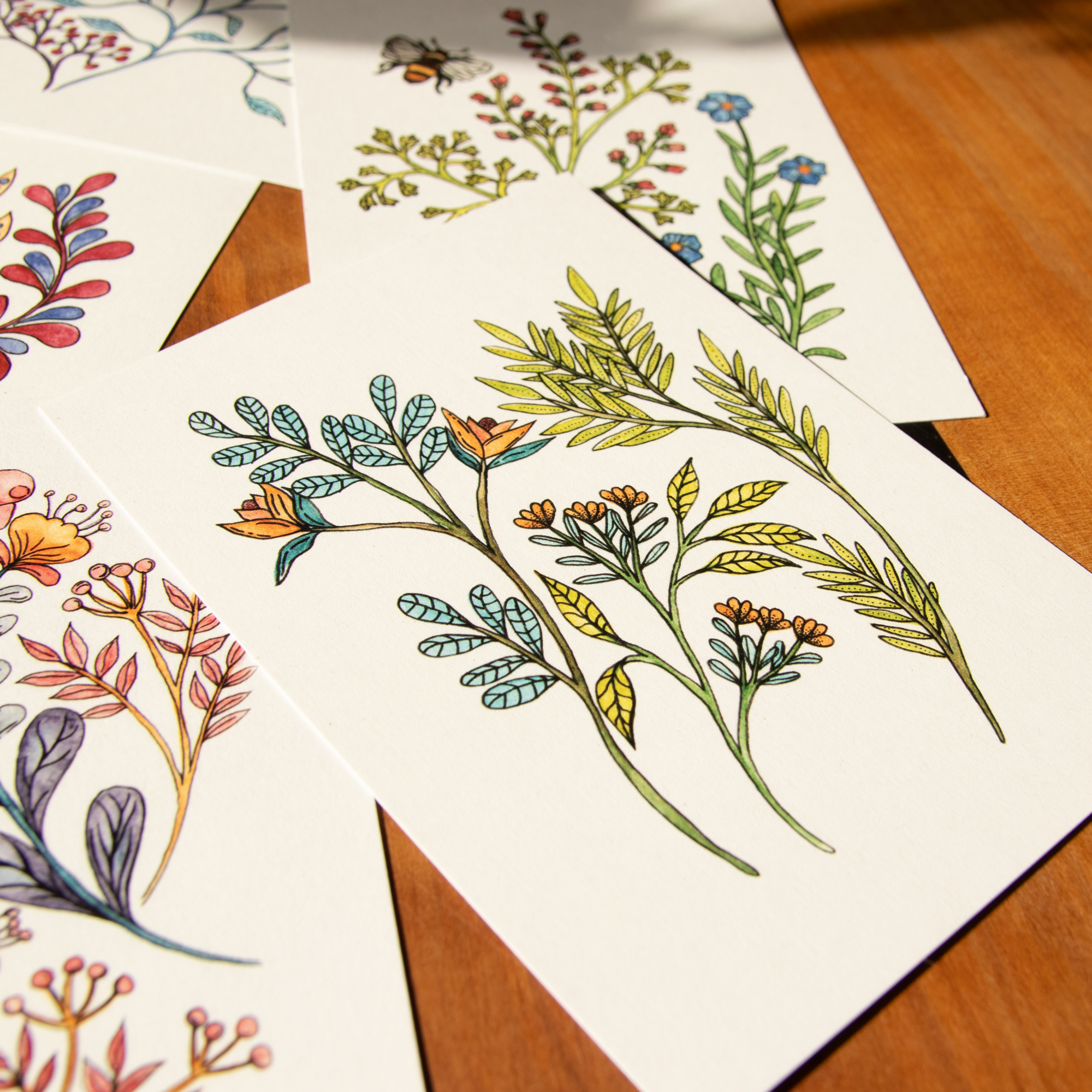 Postkarte Blumen - "August" – Bild 3