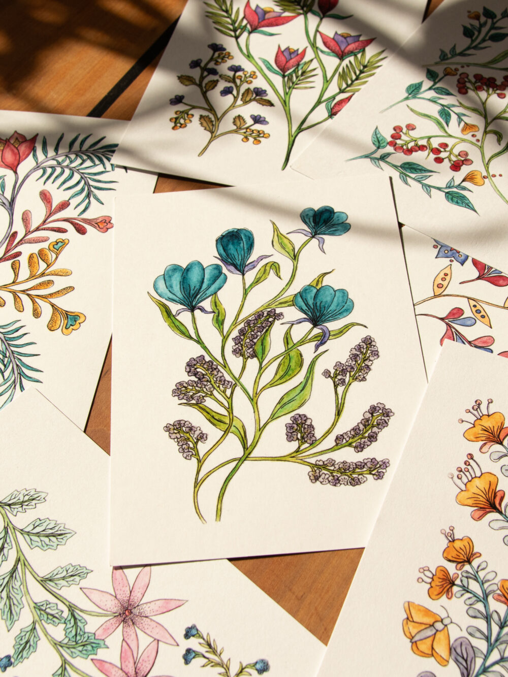 Postkarte Blumen - "Mai"
