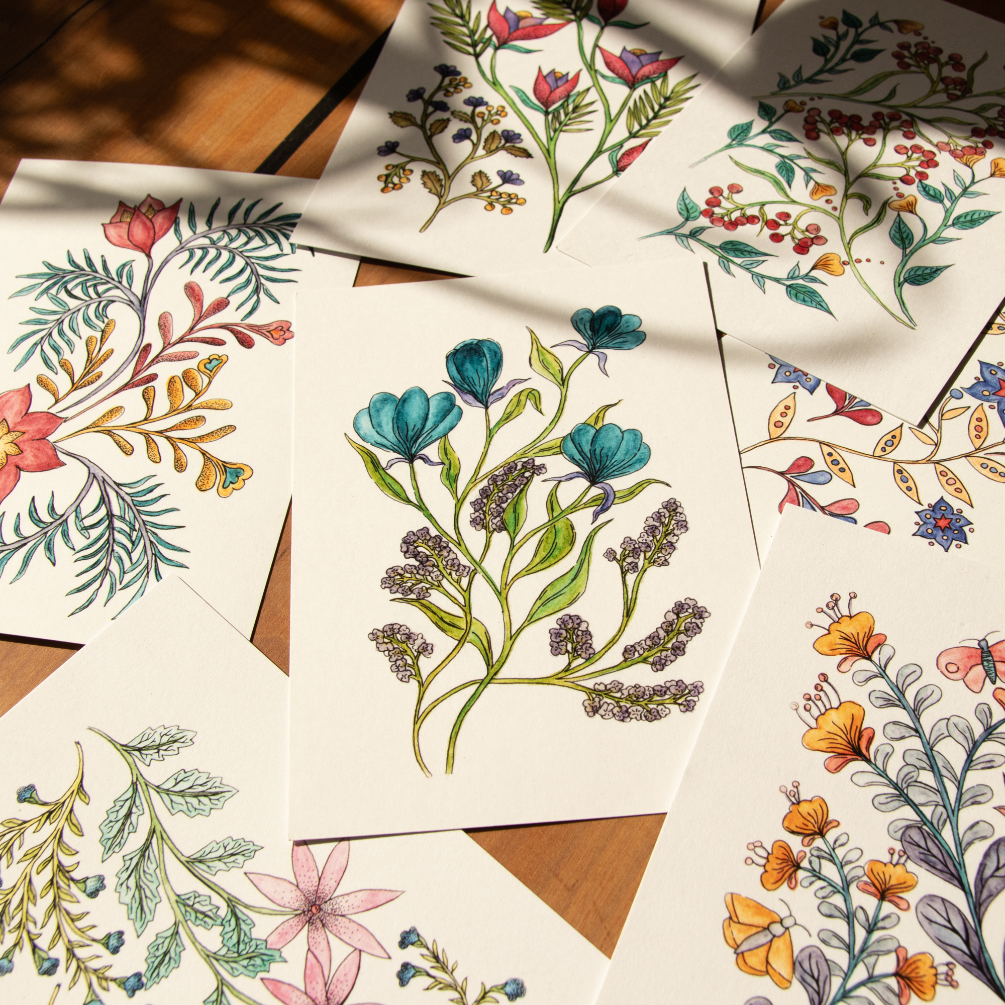 Postkarte Blumen - "Mai"