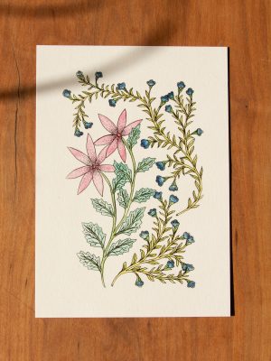 Postkarte Blumen - "Juni"