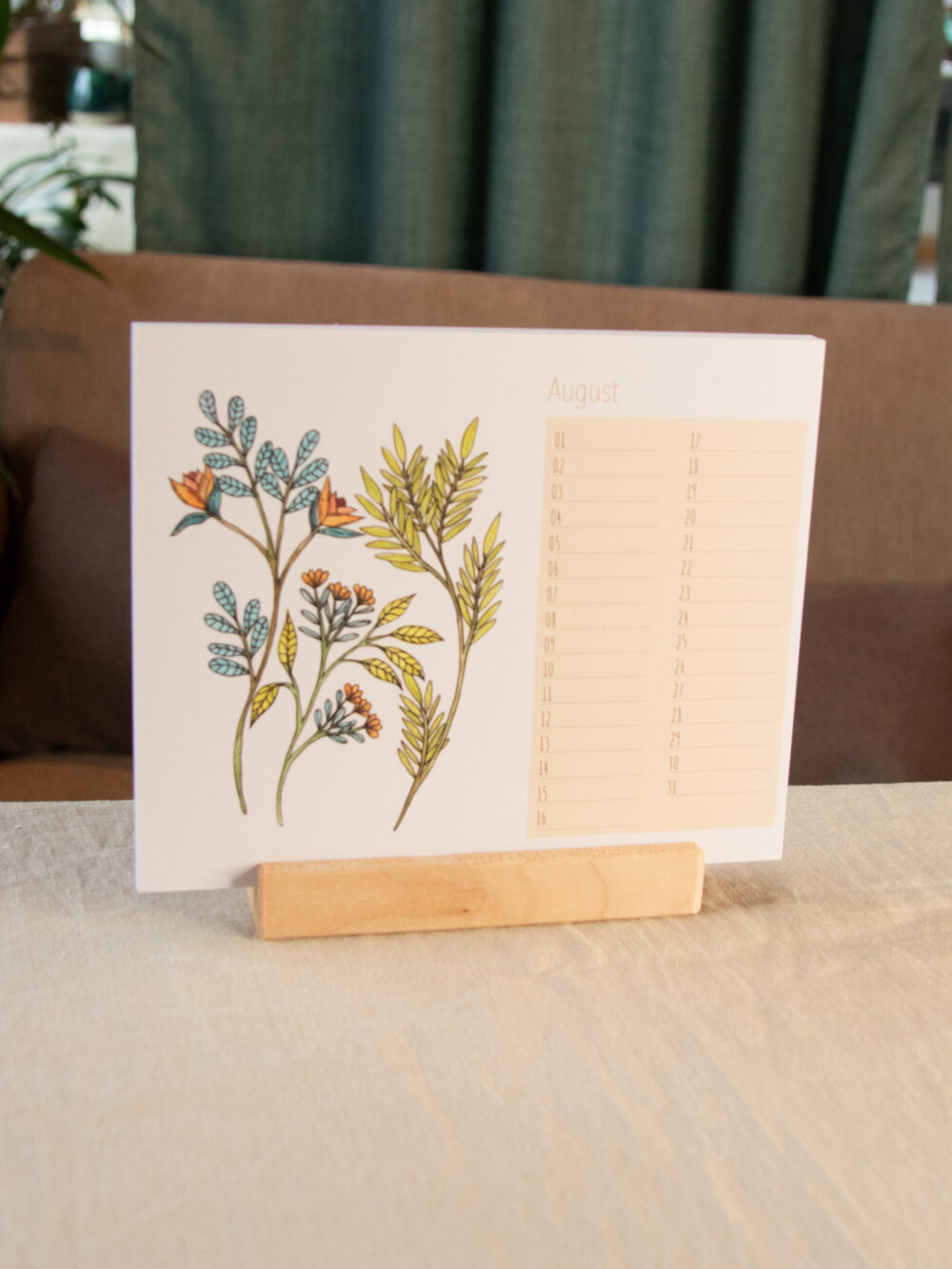 Postkartenkalender - Blumenmotiv