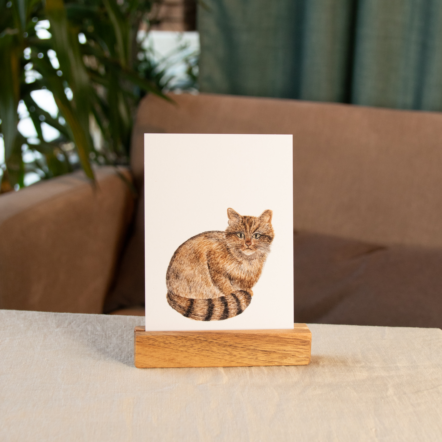 Postkarte Tiere - "Wildkatze"