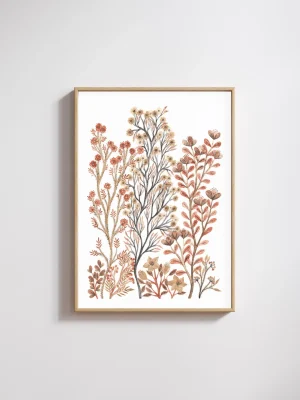 Kunstdruck Erdgemälde Blumen