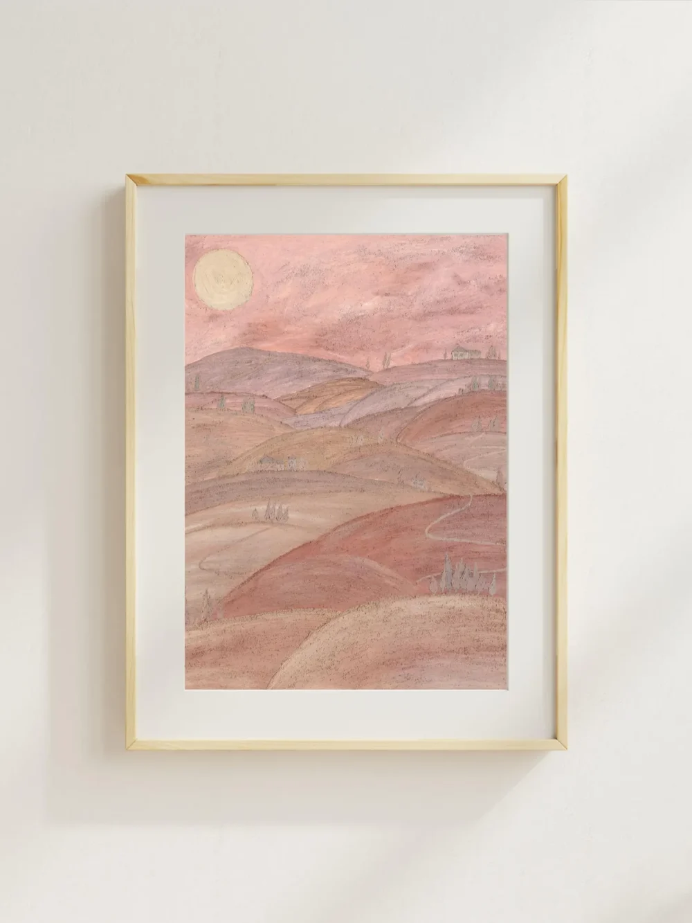 Kunstdruck Erdgemälde "Italien"