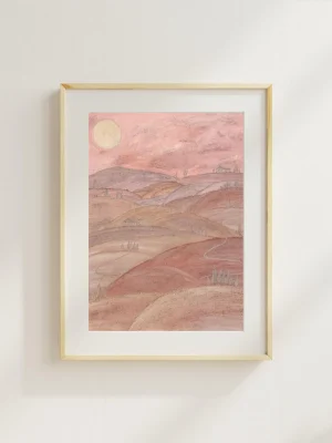 Kunstdruck Erdgemälde "Italien"
