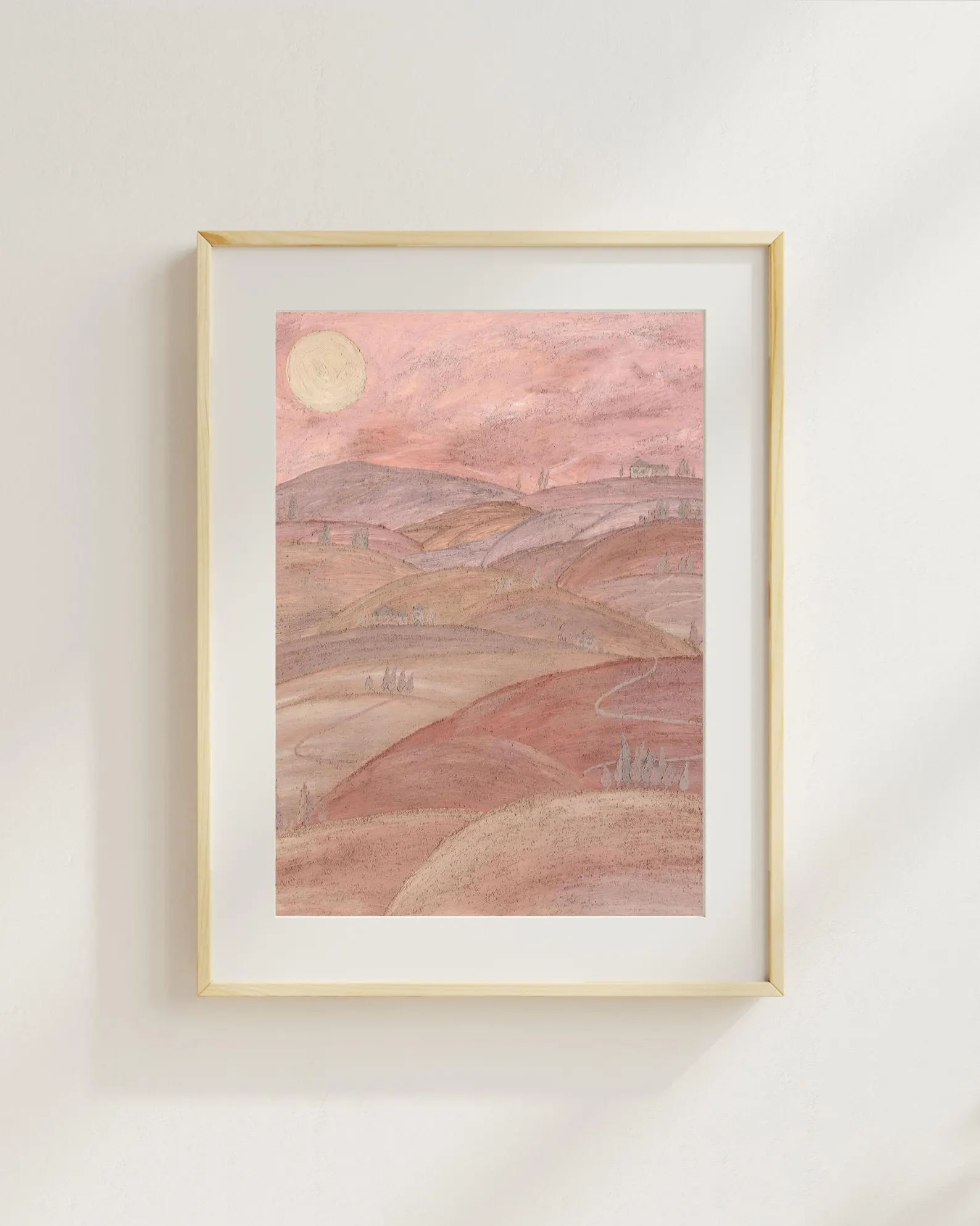 Kunstdruck Erdgemälde "Italien"
