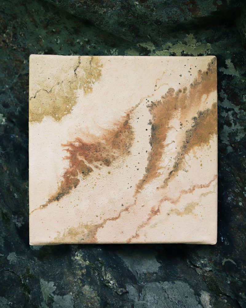 Erdpigmente Malerei auf Leinwand 20×20 Nr.03