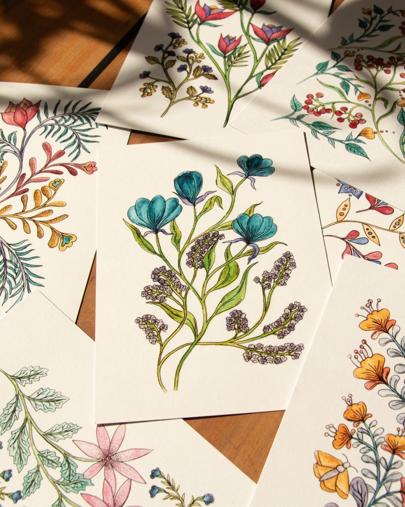 Postkarte Blumen – „Mai“