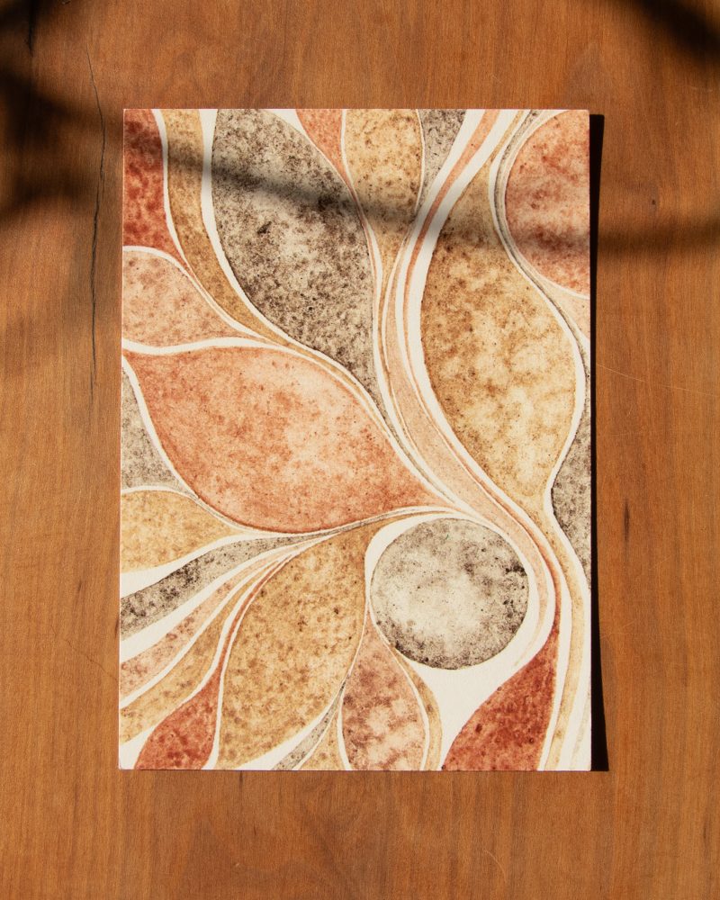 Erdpigmente Postkarte – „erdverbunden“ Nr. 04