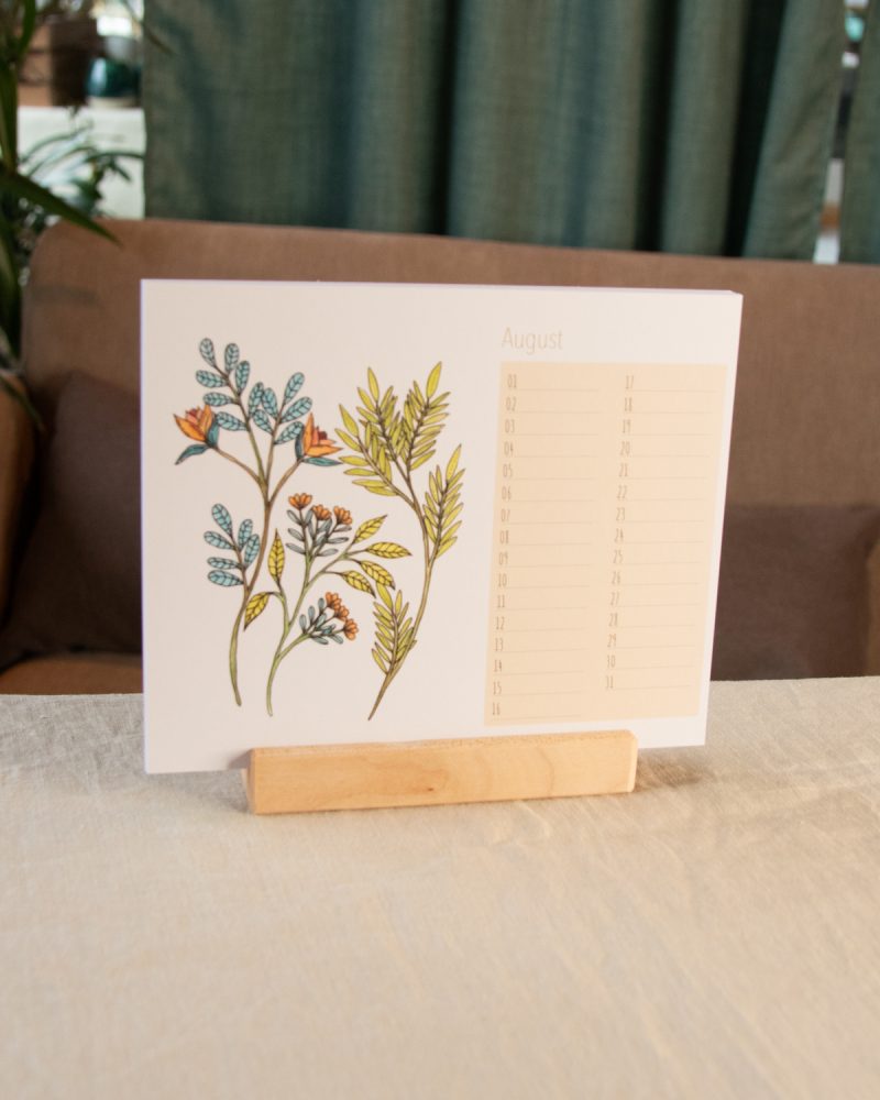 Postkartenkalender – Blumenmotiv